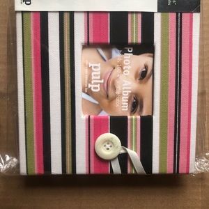 Book Photo Albums Pink,white,black,Green stripe